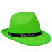 Neongrüner Junggesellinnenabschied-Hut mit Team Braut-Hutband
