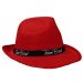 Roter Junggesellinnenabschied-Hut mit Team Braut-Hutband
