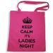 Pinkfarbene Tote Bag mit Keep Calm-Motiv