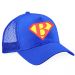 Trucker-Cap für den JGA - Blau mit Superhelden-Logo