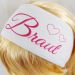 Wellness-Haarband mit Braut-Motiv für den Junggesellinnenabschied