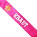 Pinkfarbene Junggesellenabschied Braut-Schärpe im Sheriff-Design
