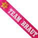 Junggesellenabschied-Schärpe Team Braut im Western-Design - Pink