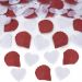 Hochzeitskonfetti in Herz- und Rosenblütenform