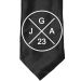 Schwarze Junggesellenabschied-Krawatte mit JGA-Jahreszahl-Logo