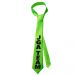 Neongrüne Fun-Krawatte mit JGA Team-Aufdruck