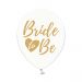 Luftballons "Bride to be" - Transparent/Gold