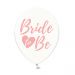 Luftballons "Bride to be" - Transparent/Rosa