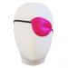 Pinkfarbene Stoff-Augenklappe für Piratenbraut-Kostüme - Kopf