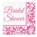 Pinkfarbene Servietten für die Bridal Shower
