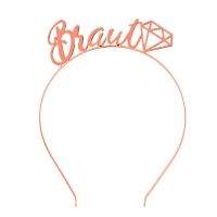 Braut-Haarreif in Rosegold für den Junggesellinnenabschied - Metall