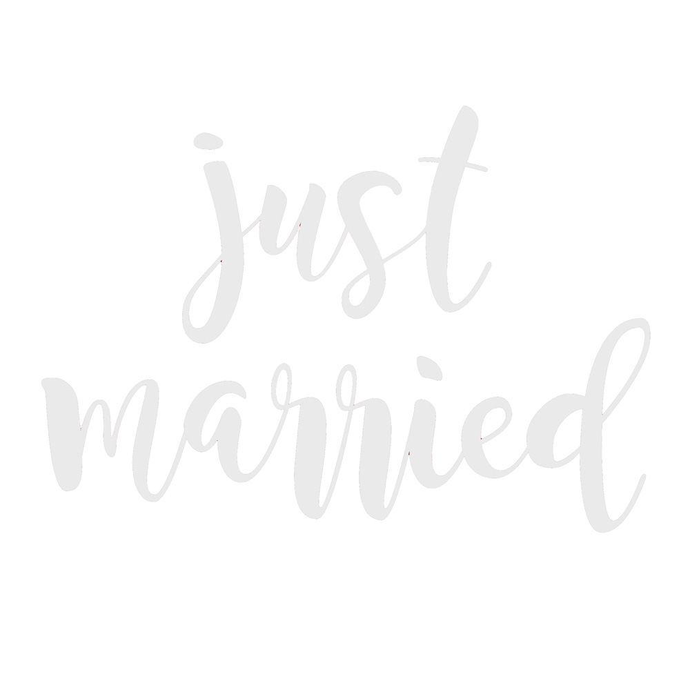 Hochzeit Autoaufkleber Weiß: Just Married ❤️