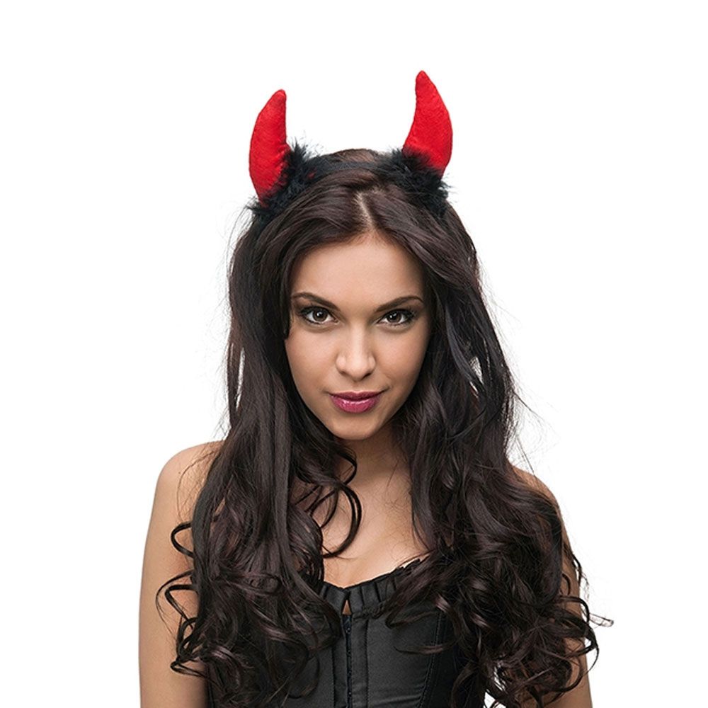 Rot Teufel Hörner Haarreif-Halloween Kostüm Stag Junggesellinnenabschied Kostüm 