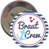 JGA Braut Crew Button mit Anker-Motiv