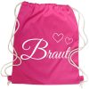 Pinkfarbener Braut-Daypack mit Herzen fuer den Junggesellinnenabschied