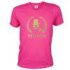 Pinkfarbenes Bräutigam JGA T-Shirt mit Gold-Aufdruck
