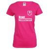 Pinkfarbenes JGA T-Shirt mit Braut Transport-Aufdruck