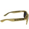 Goldfarbene JGA Sonnenbrille mit Braeutigam-Aufdruck