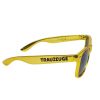 Goldfarbene JGA-Sonnenbrille mit Trauzeuge-Aufdruck