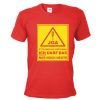 T-Shirt „JGA - Bitte haben Sie Verständnis“ - Bräutigam - Rot