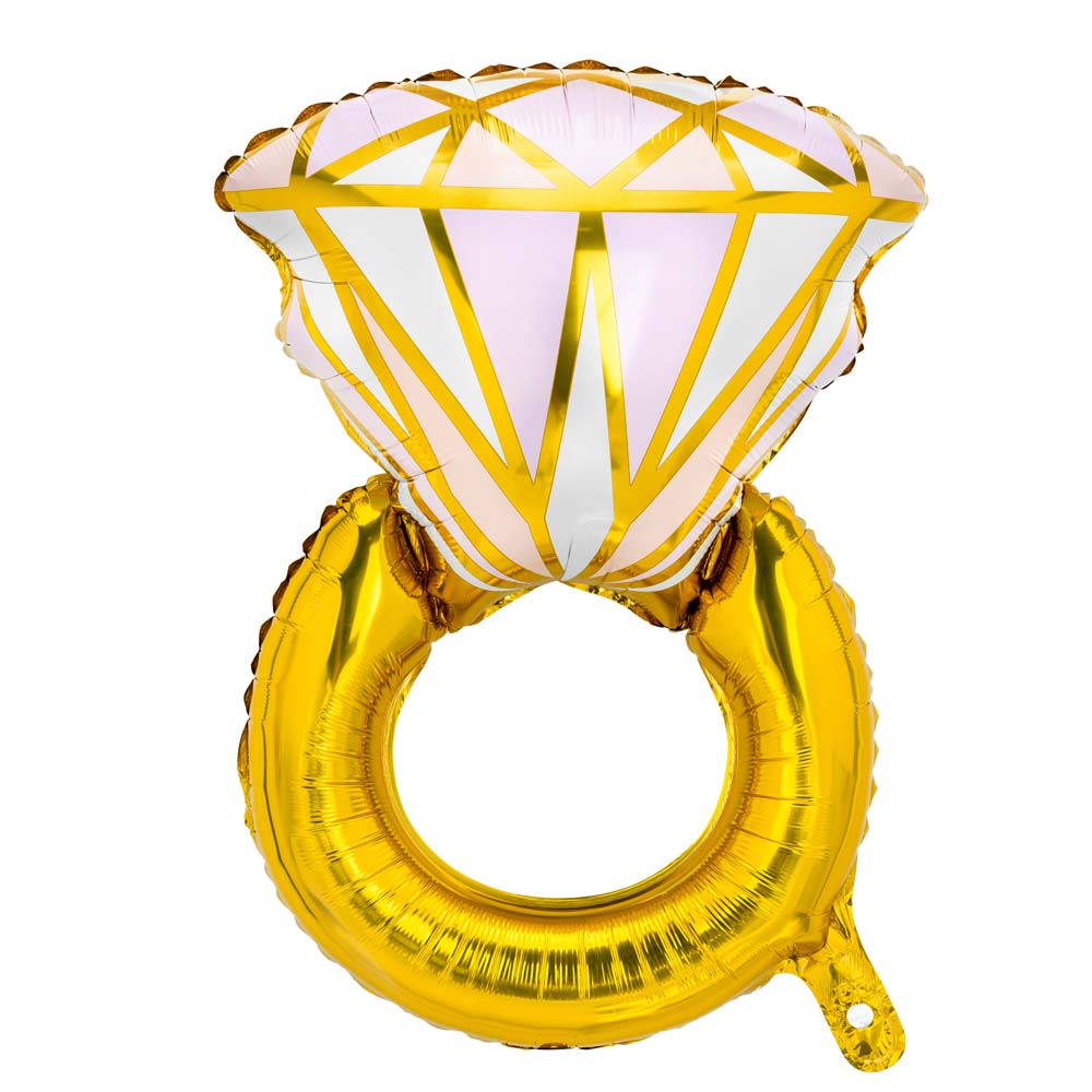 JGA Deko-Ballon im Verlobungsring-Design