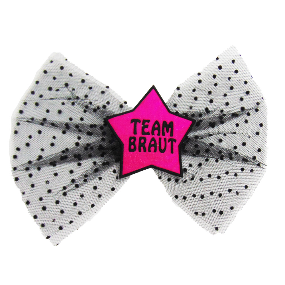 Team Braut-Haarklammer - Pink - Haarschmuck für den JGA