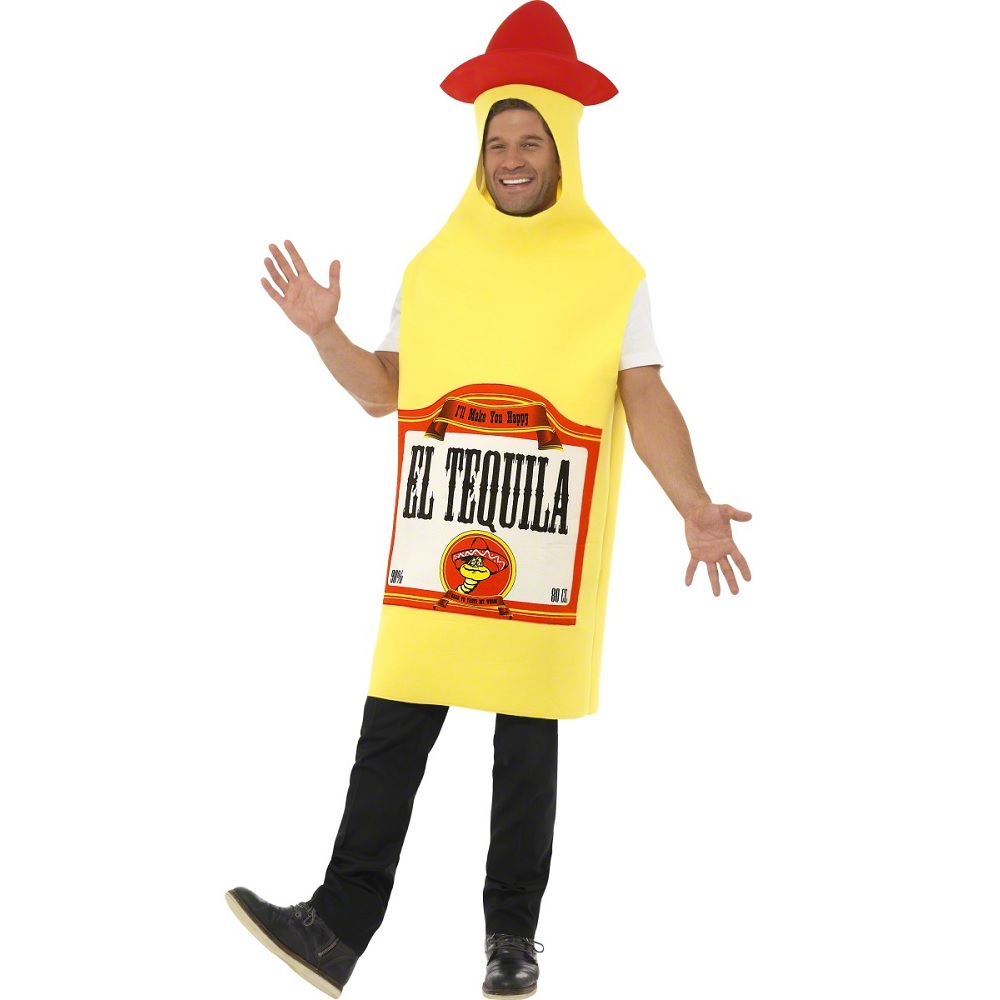 Mann im Tequila-Kostüm