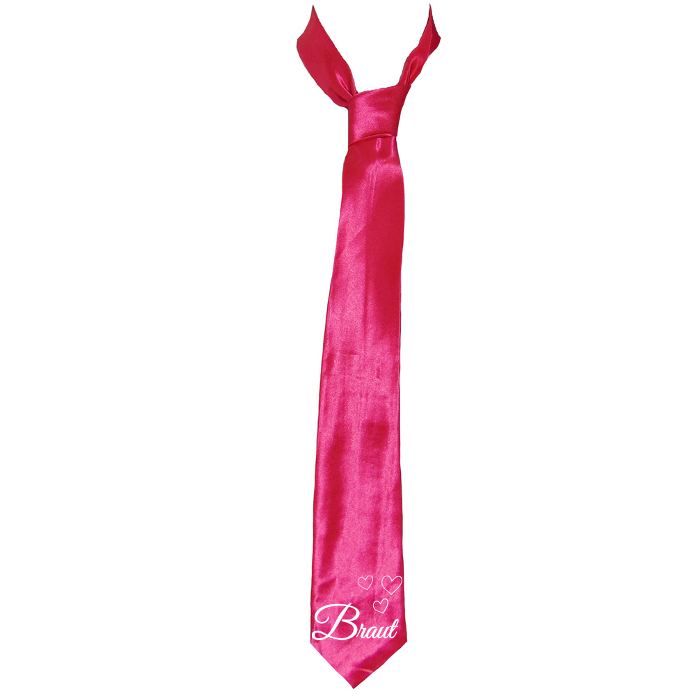Braut-Krawatte für den Junggesellinnenabschied - Pink