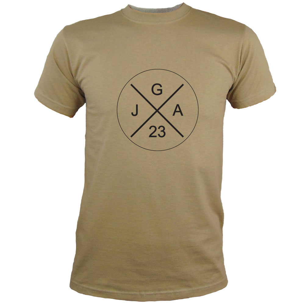 JGA-Herren-Shirt mit 2023-Jahreszahl in Khaki