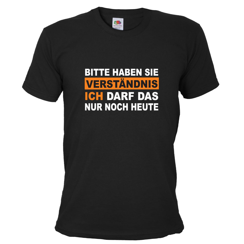 JGA-Shirt Bitte haben Sie Verständnis - Bräutigam