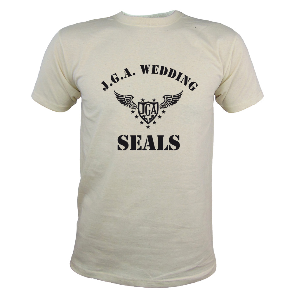 JGA-Shirt Wedding Seals - Herren - Naturfarben