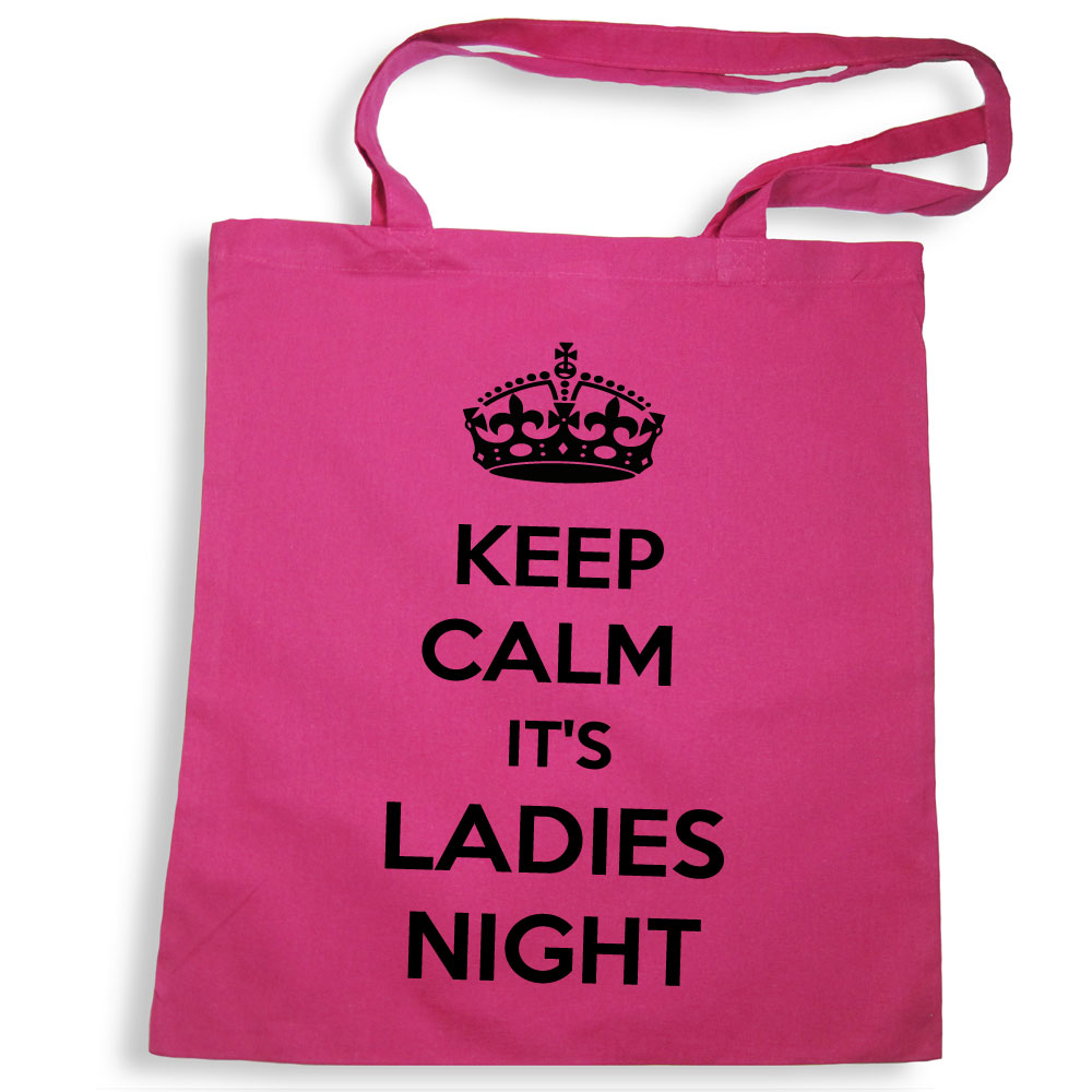 Pinkfarbene Tote Bag mit Keep Calm-Motiv