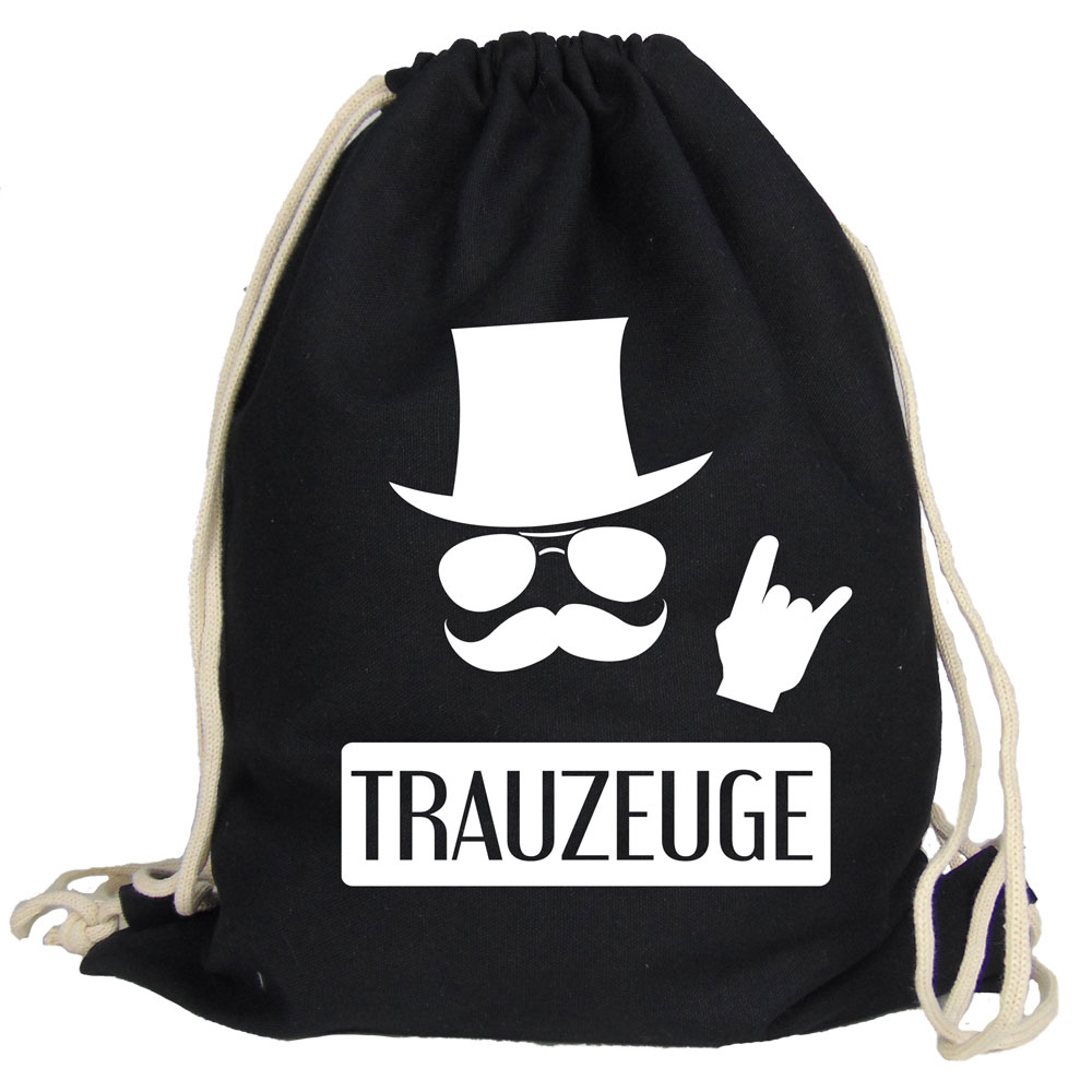 Rucksack "Bräutigang" - TRAUZEUGE - Schwarz
