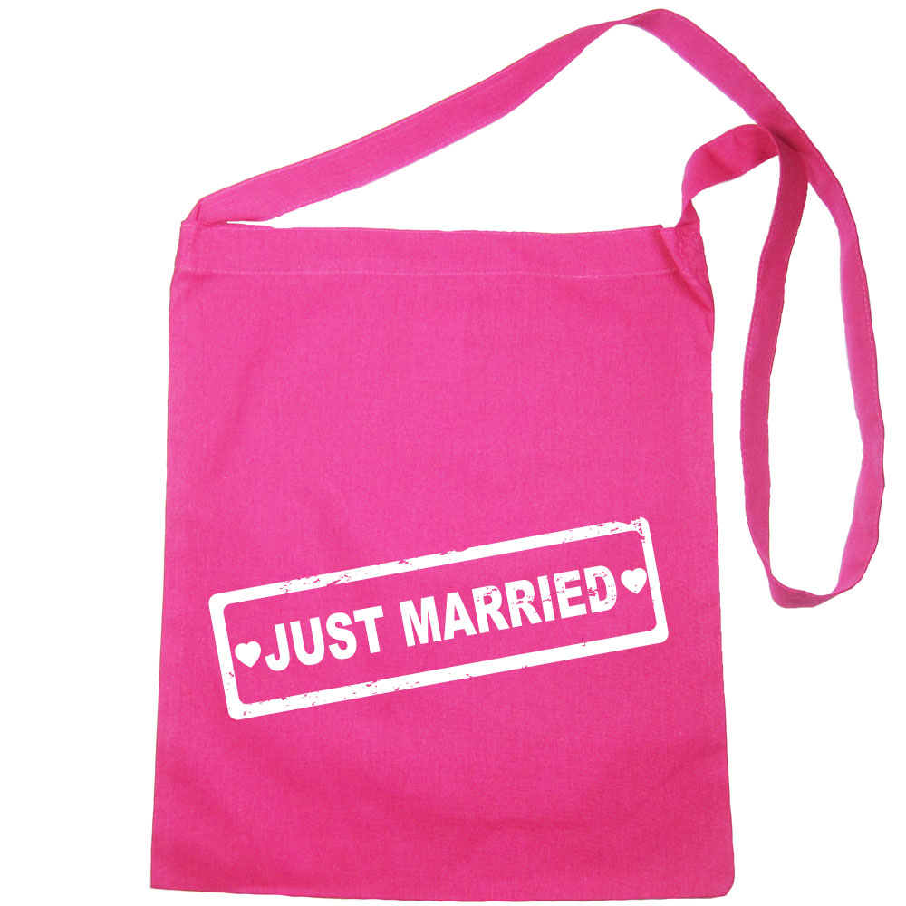 Umhänge-Tasche mit Just Married-Motiv