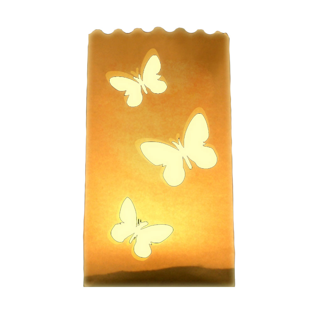 Lichttüte mit Schmetterling-Motiven