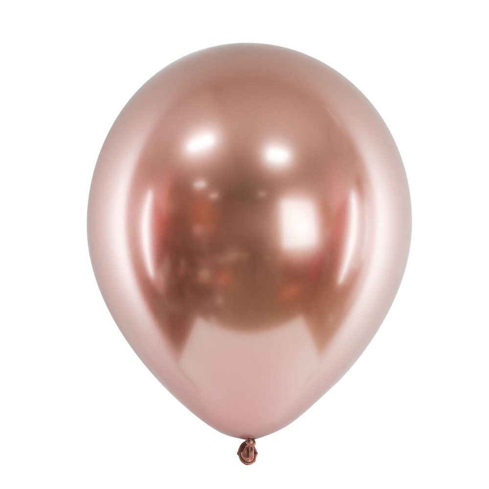 Deko-Luftballons in Rosegold