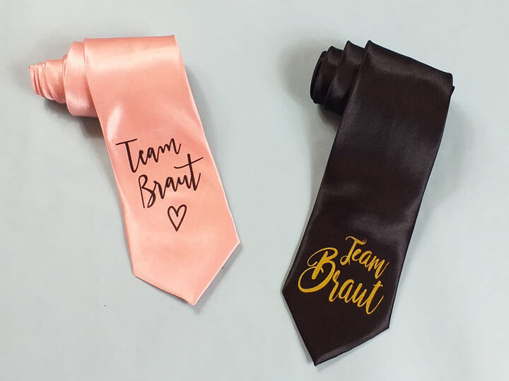 Team Braut-Krawatten für den Damen-Junggesellenabschied